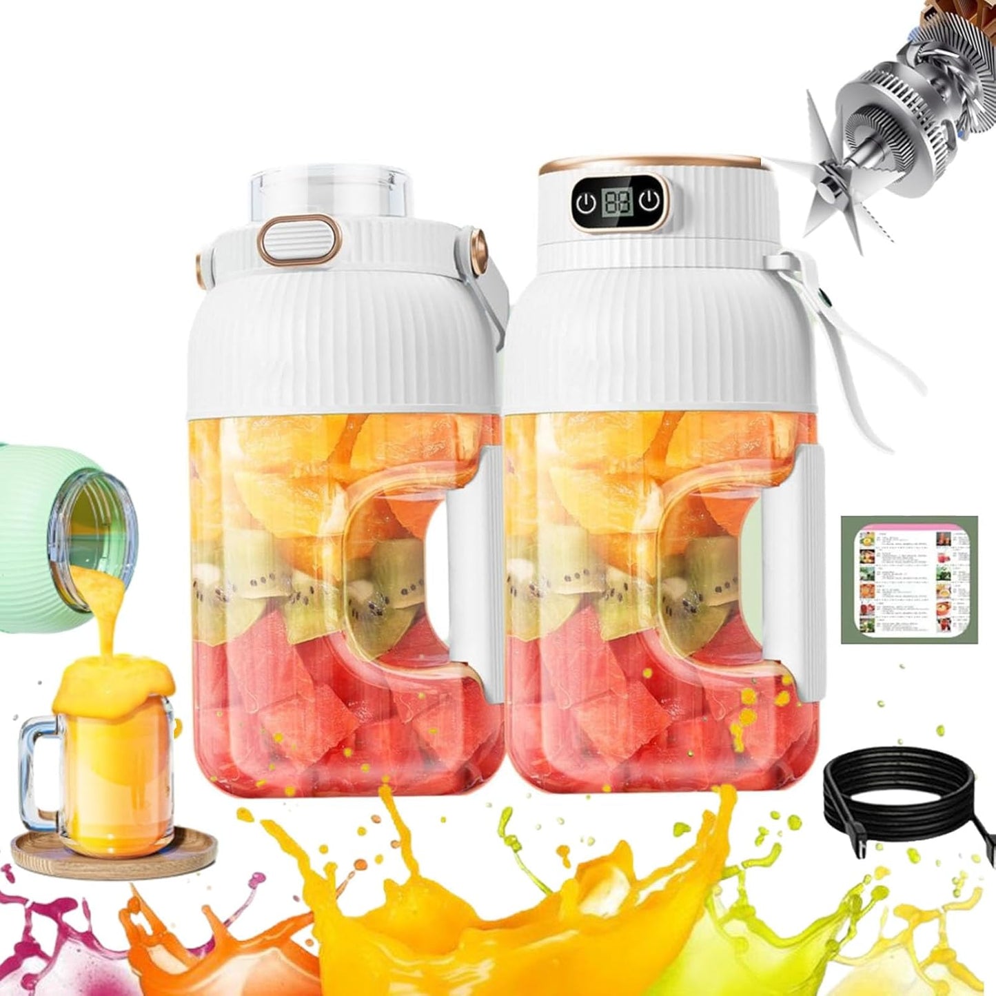 Portable Digital Juicer Cup