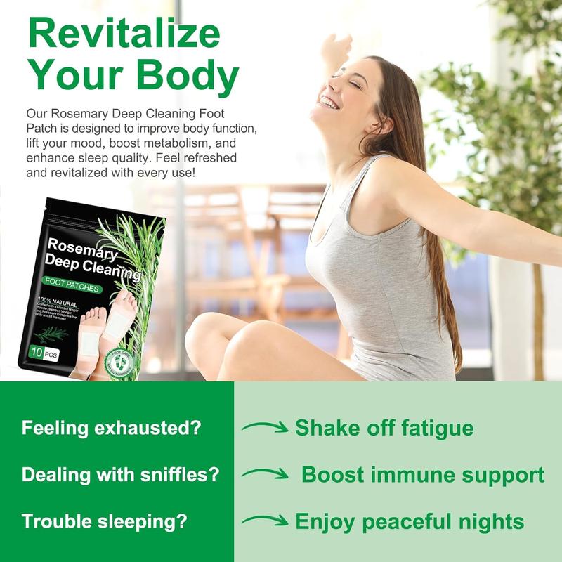 Natural Detox Foot Patches 10-50Pcs/Bag Stress Relief Feet Deep Sleep Herbal Detox Sticker Relieve Stress for Foot Care Tools