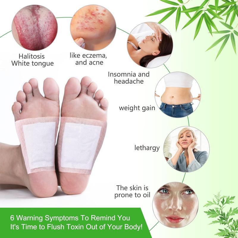 Natural Detox Foot Patches 10-50Pcs/Bag Stress Relief Feet Deep Sleep Herbal Detox Sticker Relieve Stress for Foot Care Tools