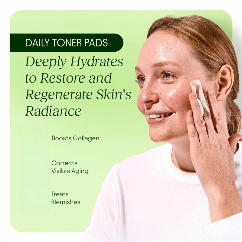 iyu Korean Skincare Toner Pads – Anti-Aging, Dark Spot Corrector & Wrinkle Care with Snail Mucin, Centella Asiatica, Niacinamide & Peptides – 100 Pads