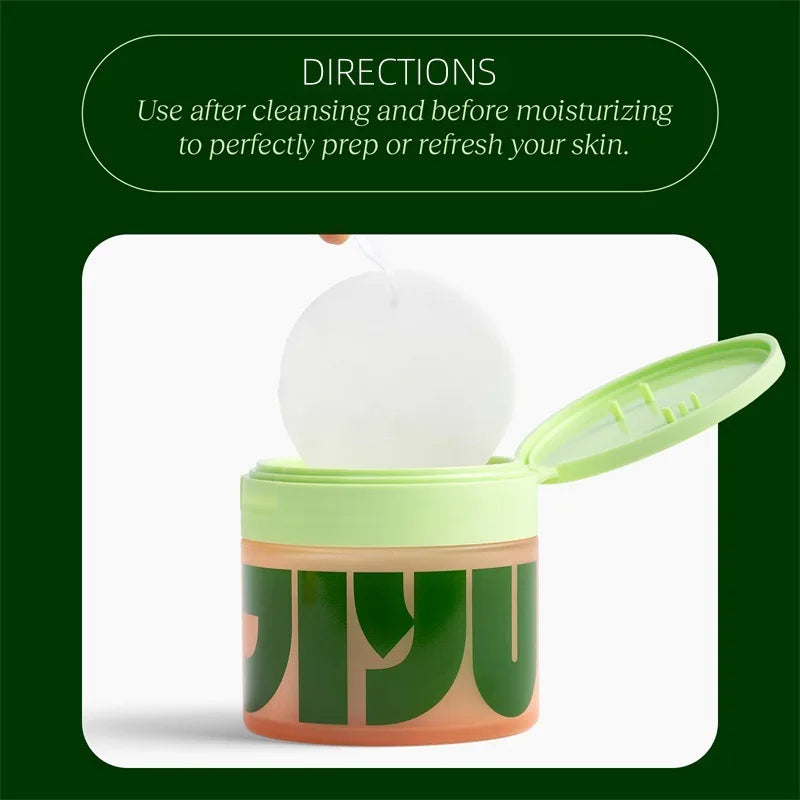 iyu Korean Skincare Toner Pads – Anti-Aging, Dark Spot Corrector & Wrinkle Care with Snail Mucin, Centella Asiatica, Niacinamide & Peptides – 100 Pads
